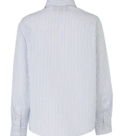 Emporio Armani Skjorte - Hvid/Blåstribet