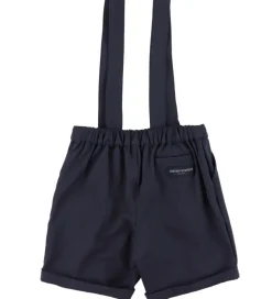 Emporio Armani Sæt - Skjorte/Shorts - Dark Navy/Hvid