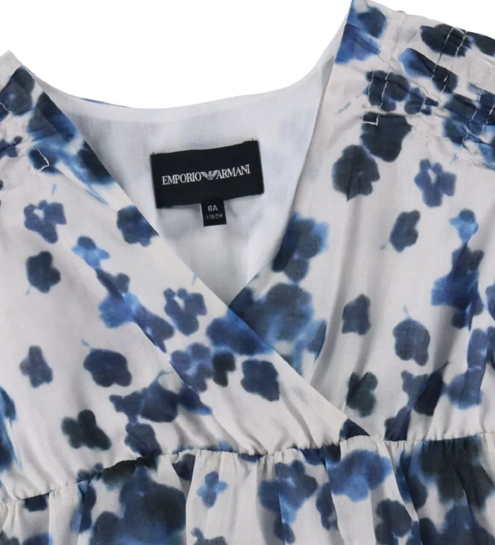 Emporio Armani Top - Hvid/Blåblomstret