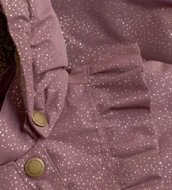 En Fant Flyverdragt - Rose Taupe m. Guldprikker