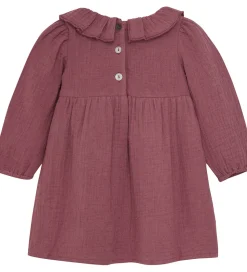 En Fant Kjole - Musselin - Roan rouge