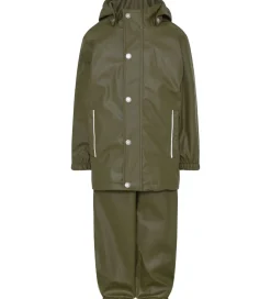 En Fant Regntøj m. Seler - PU - Ivy Green