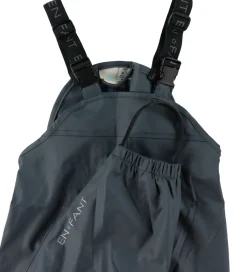 En Fant Regntøj m. Seler - PU - Dark Slate