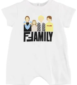 Fendi Kids Sommerdragt - Hvid m. Fendi Family