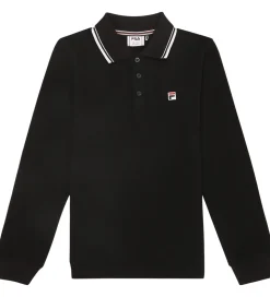 Fila Polobluse - Piqué - Biella - Sort m. Logo