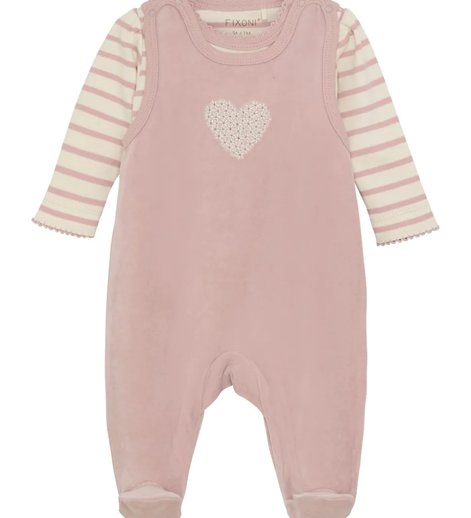 Fixoni Sparkedragt m. Body l/æ - Velour - Shadow Gray