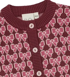 Flöss Cardigan - Strik - Nova - Bordeaux Bow