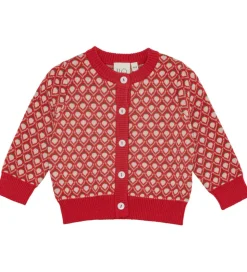 Flöss Cardigan - Uld - Strik - Zuri - Red Berry