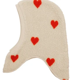 Flöss Elefanthue - 1-lags - Fleece - Simone - Soft White Heart