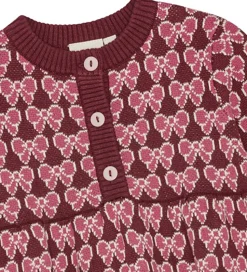 Flöss Kjole - Nova - Strik - Bordeaux Bow