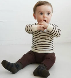 FUB Leggings - Rib - Strik - Uld - Mocca