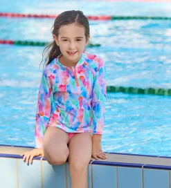 Funkita Badebluse - Zippy Rash Vest - UV50+ - Tickle Pink