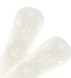Fuzzies Strømper m. Antiskrid - Hvid