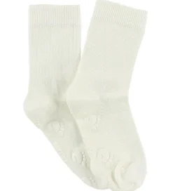 Fuzzies Strømper m. Antiskrid - Hvid