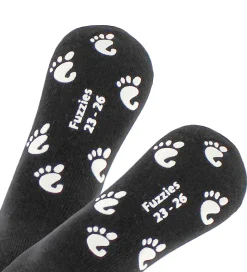 Fuzzies Strømper m. Antiskrid - Sort