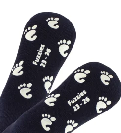 Fuzzies Strømper m. Antiskrid - Navy