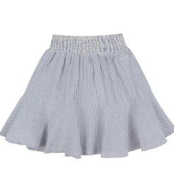 GANT Nederdel - Striped Seersucker - Rich Blue