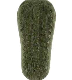 GoBabyGo Skridsikre Strømper - Bambus - Deep Lichen Green
