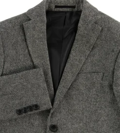 Grunt Blazer - Uld/Polyester - Salt & Pepper