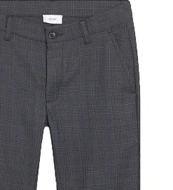 Grunt Bukser - Dude Ankle - Mørkegrå Check