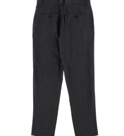 Grunt Bukser - Rick - Grå Stribet