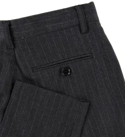 Grunt Bukser - Rick - Grå Stribet