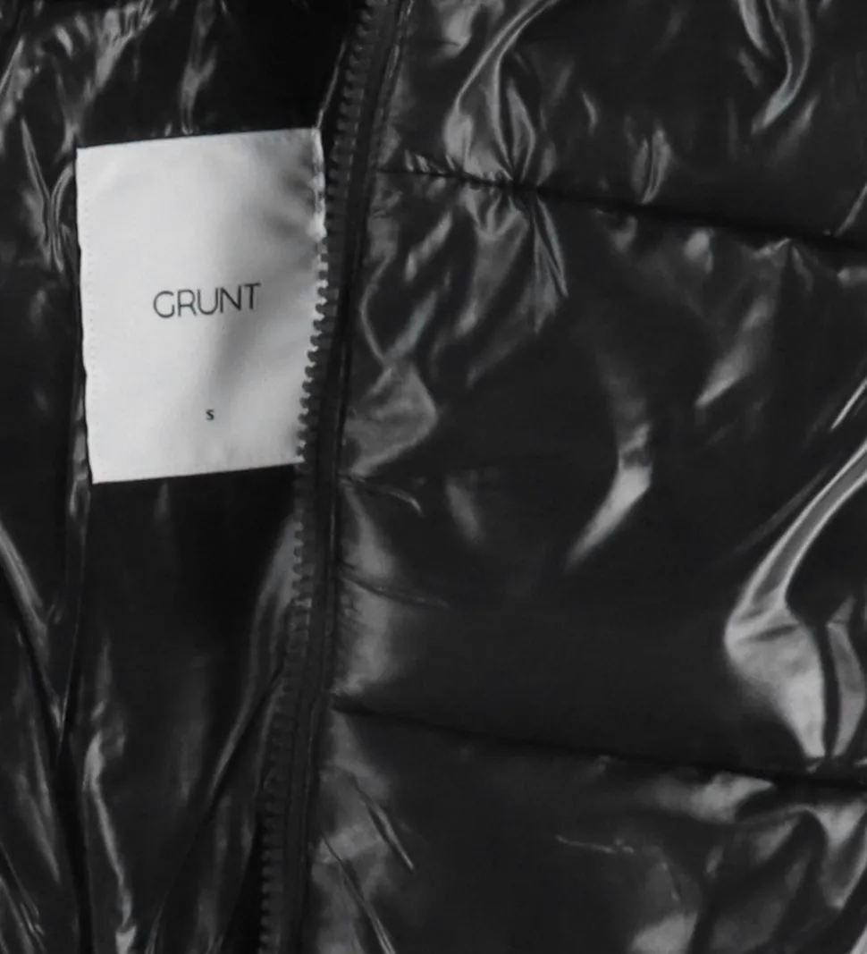 Grunt Dynejakke - GROdin - Black Shine