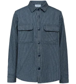 Grunt Skjorte - Dalmin - Navy/Hvidstribet