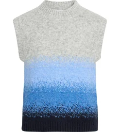 Grunt Vest - Charlotte Knit Vest - Grey Melange