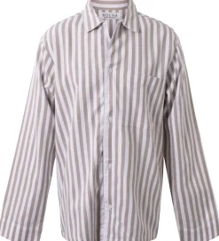 Hound Natskjorte - Grå/Hvidstribet