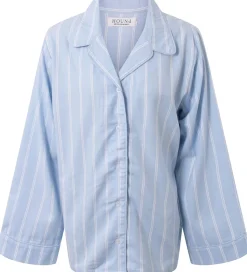 Hound Natskjorte - Lyseblå/Hvidstribet