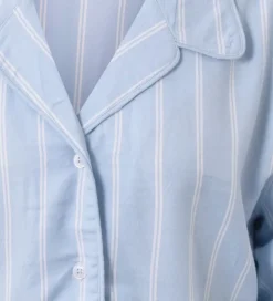 Hound Natskjorte - Lyseblå/Hvidstribet