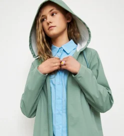Hound Regnfrakke - PU - Støvet Grøn