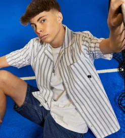 Hound Skjorte - Striped - Hvid/Navy