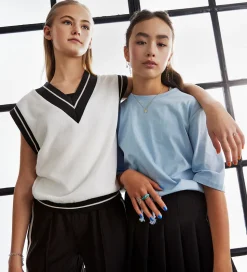 Hound Vest - Strik - Hvid m. Navy