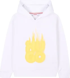 HUGO Hættetrøje - Hvid/Gul