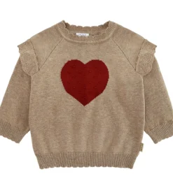 Hust and Claire Bluse - Strik - HCPippa - Biscuit m. Hjerte