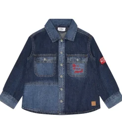 Hust and Claire Denimskjorte - Ravn - Dark blue denim