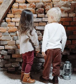 Hust and Claire Fløjlsbukser - HCGarry Ottoman - Brown stone