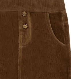 Hust and Claire Fløjlsbukser - HCGordon Ottoman - Brown stone