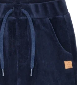 Hust and Claire Fløjlsbukser - HCGarry Ottoman - More Navy