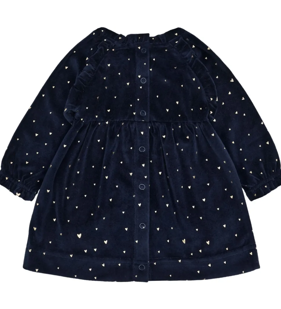 Hust and Claire kjole - Velour - HCKis - More Navy m. Guld