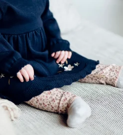 Hust and Claire Leggings - HCLaerke - Rugby Tan m. Blomster