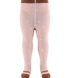 Hust and Claire Strømpebukser - Frankie - Dusty Rose m. Prikker