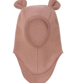 Huttelihut Elefanthue - Uldfleece - 1-lags - Burlwood m. Ører