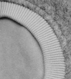 Huttelihut Elefanthue - Uld - 2-lags - Grey Melange m. Kvaste