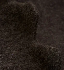 Huttelihut Elefanthue - Uldfleece - 2-lags - Dark Brown Melange