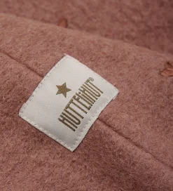 Huttelihut Elefanthue - Uld - 2-lags - Burlwood m. Hjerter