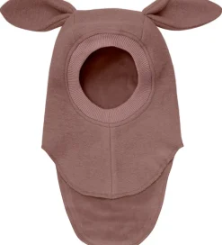 Huttelihut Elefanthue - Uld - 2-lags - Burlwood m. Ører