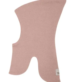 Huttelihut Elefanthue -2-lags - Uld - Strik - Mahogany Rose